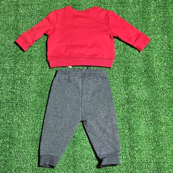 Champion Kids Red and Gray Sweatshirt and Pants Set - Picture 4 of 4